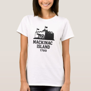 Camiseta Fort Mackinac 1780 Isla histórica de Mackinac Si