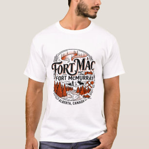 Camiseta Fort McMurray Alberta Luces del Norte Silvicultura