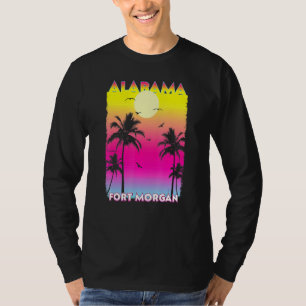 Camiseta Fort Morgan Alabama Al Summer Vintage Sunset