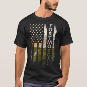 Camiseta Fort Morgan Alabama verano Bandera estadounidense 
