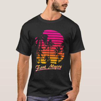 Camiseta Fort Myers Guay 80 Palm Trees Summer Sunset