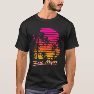 Camiseta Fort Myers Guay 80 Palm Trees Summer Sunset