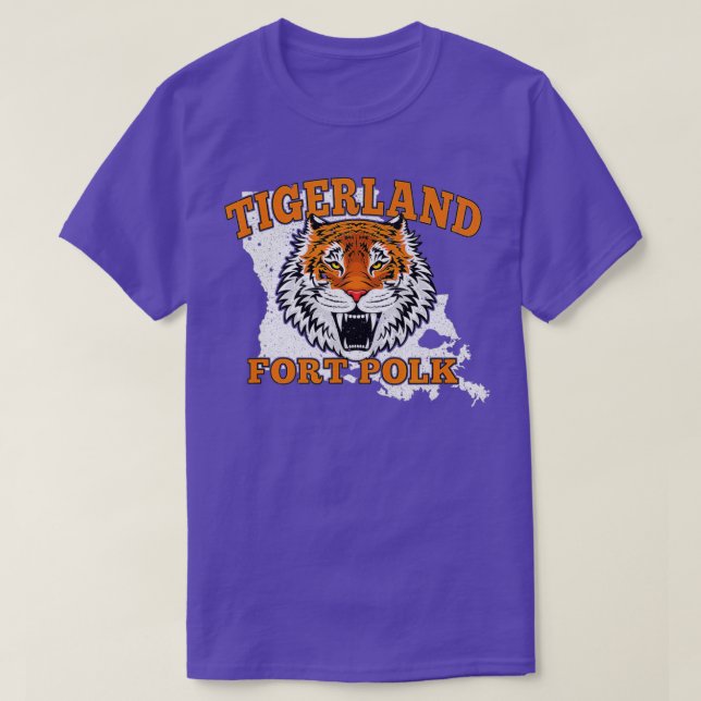 Camiseta Fort Polk Alumni Louisiana La Tigerland Veterans V (Diseño del anverso)