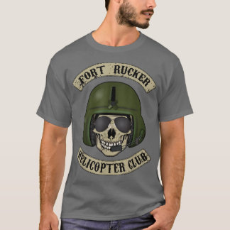 Camiseta Fort Rucker Helicopter Club T  Pilot, Crew Chief T