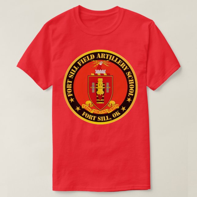 Camiseta Fort Sill Field Artillery School COA Fort Sill OK (Diseño del anverso)