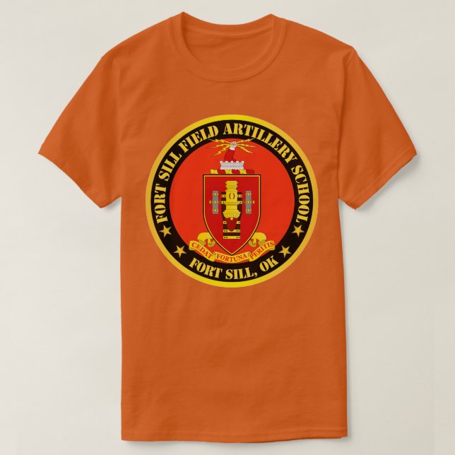 Camiseta Fort Sill Field Artillery School COA Fort Sill OK (Diseño del anverso)