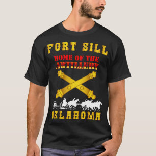 Camiseta Fort SIll Home of Artillery w Cassion Gold X 300