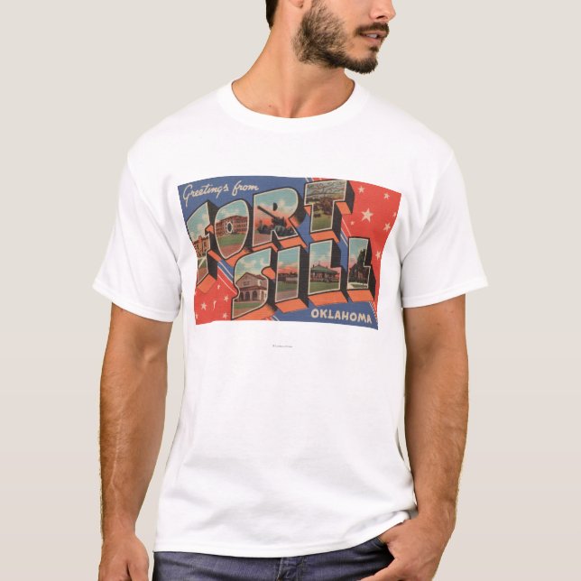 Camiseta Fort Sill, Oklahoma - escenas grandes de la letra (Anverso)