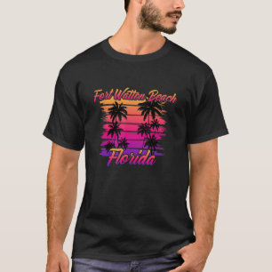 Camiseta Fort Walton Beach Florida Retro 80's Palm Trees