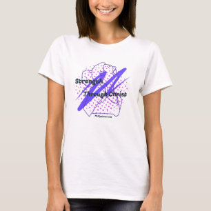 Camiseta Fortaleza a través de Cristo Atletas cristianos