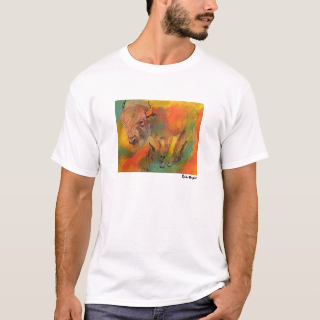 Camiseta Fortaleza de ánimo del búfalo (Anverso)