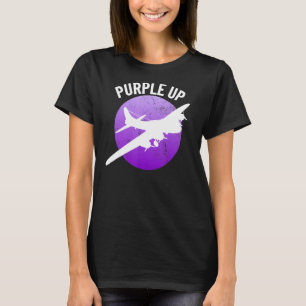 Camiseta Fortaleza Voladora Purple Up B17 WW2 Niño Militar 