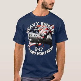 Camiseta Fortaleza Volante B17 bombardero pesado