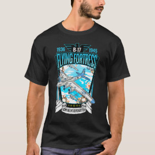 Camiseta Fortaleza Volante B17 Vintage Aviación Ww2 Bombard