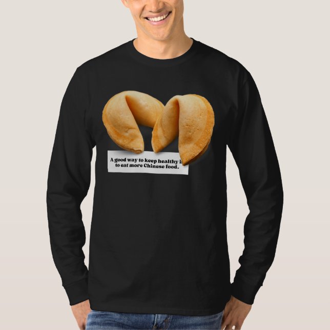 Camiseta Fortune Cookie dice que la comida china se lleva 0 (Anverso)