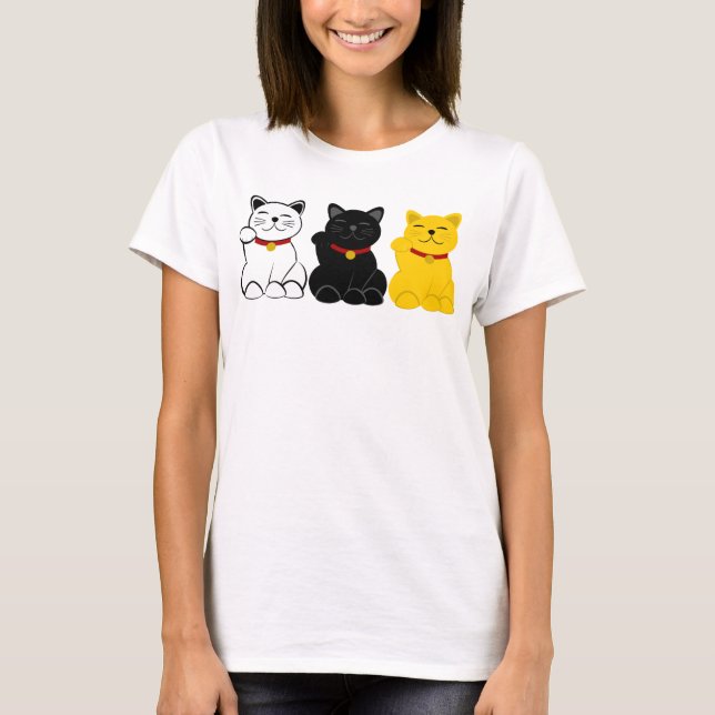 Camiseta Fortune Kitties (Anverso)