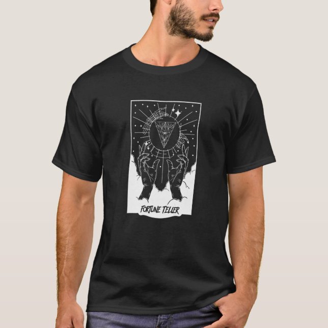 Camiseta Fortune Teller Paranormal Mystic Gypsy Psíquico Wi (Anverso)