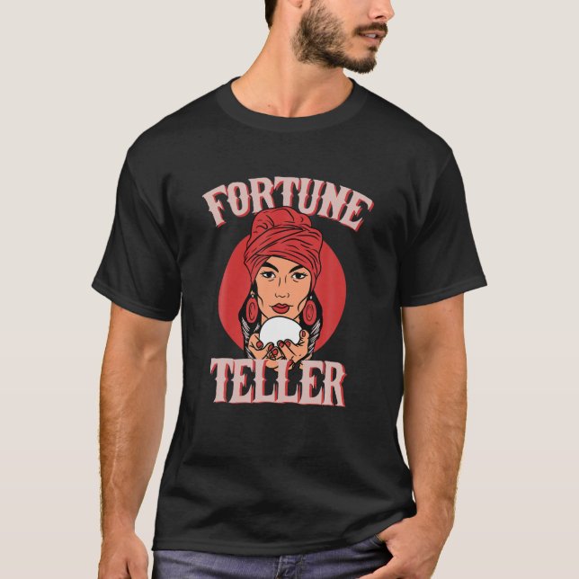 Camiseta Fortune Telling Tarot Card Black Magic Witchcraft (Anverso)