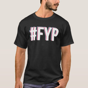 Camiseta foryouPage Hashtag Meme Trending Social Media Chal