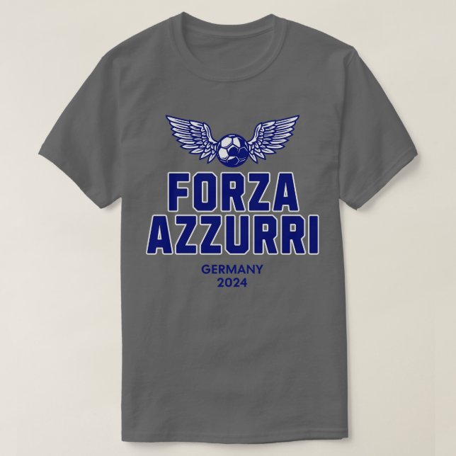 Camiseta Forza Azzurri Alemania 2024 Euro (Diseño del anverso)