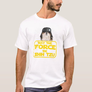 Camiseta Forzar ser Shih Tzu Perro Lover Sci fi Nerds Camis