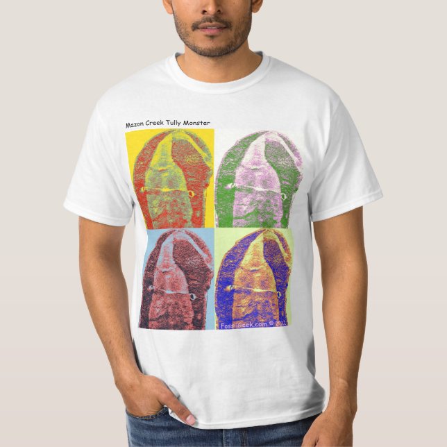 Camiseta fósil del arte pop " del monstruo de (Anverso)
