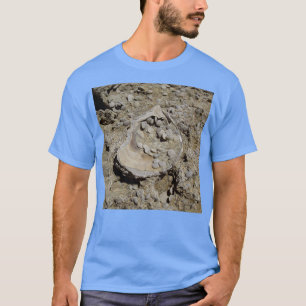 Camiseta Fósiles de conchas marinas y foraminifera en areni