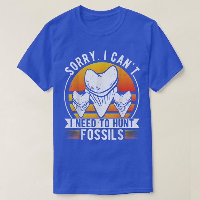 Camiseta Fossil Hunter, Shark Teeth Collector, Tooth Enthus (Diseño del anverso)