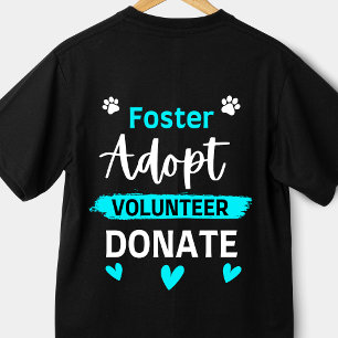 Camiseta Foster adopta voluntariado donando divertida ayuda