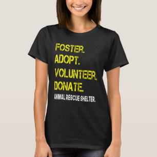 Camiseta Foster adopta voluntariado donando refugio de resc