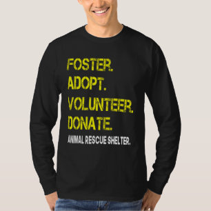 Camiseta Foster adopta voluntariado donando refugio de resc