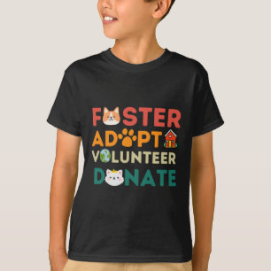 Camiseta Foster adopta voluntariado donando refugio de resc