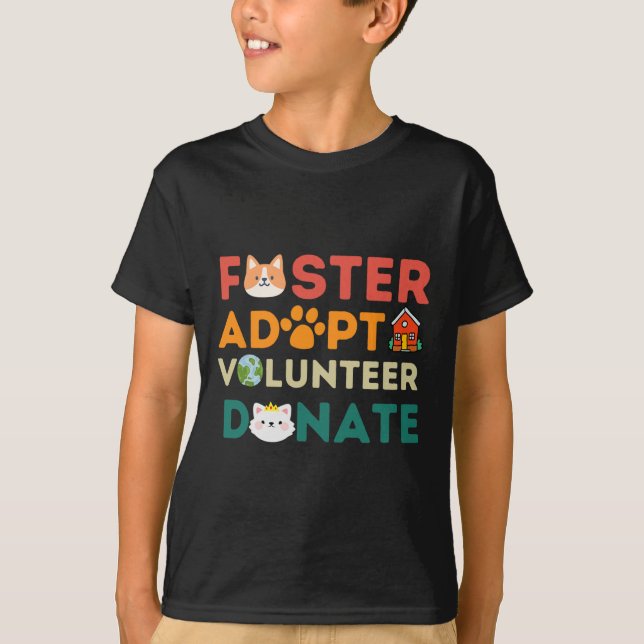 Camiseta Foster adopta voluntariado donando refugio de resc (Anverso)