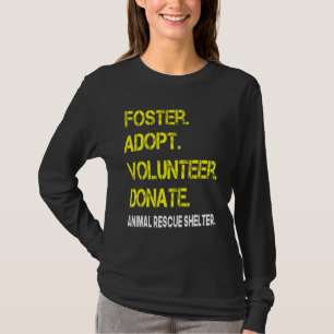 Camiseta Foster adopta voluntariado donando refugio de resc