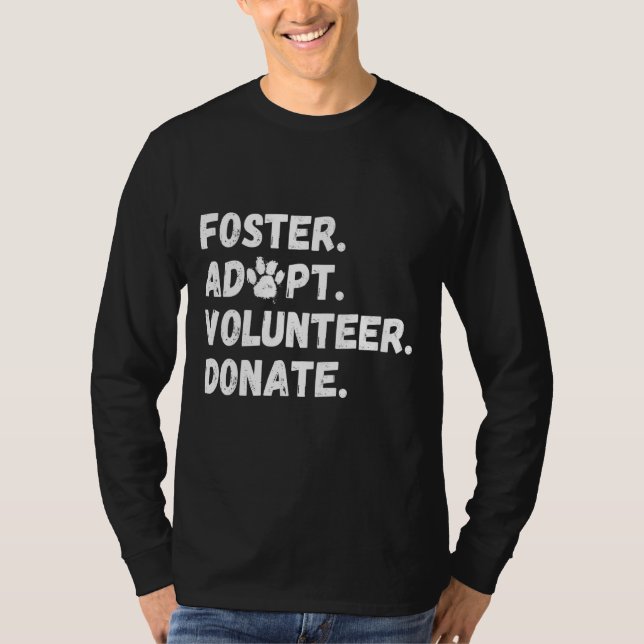 Camiseta Foster Adoptar Voluntarios Donar Rescate Animal 1 (Anverso)