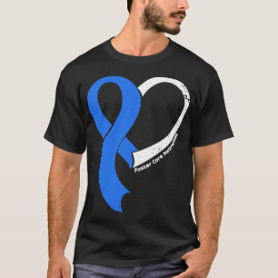 Camiseta Foster Care Awareness Hopar Love Heart Ribbon Happ