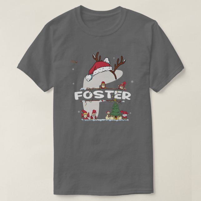 Camiseta Foster Christmasw Foster Foster Name para navidade (Diseño del anverso)
