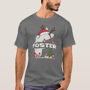 Camiseta Foster Christmasw Foster Foster Name para navidade