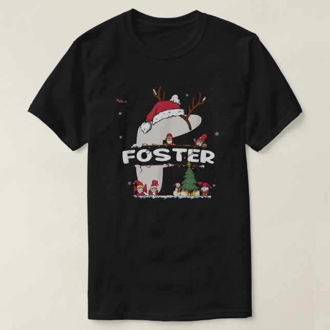Camiseta Foster Navidades w Foster Name para navidades dive (Diseño del anverso)