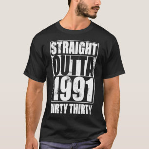 Camiseta FOTO 1991 Sucio 30 Regalo de Treinta Años