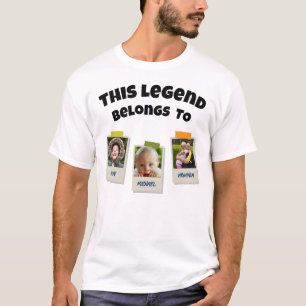 Camiseta Foto Abuelo Personalizada Retro Esta Leyenda Perte
