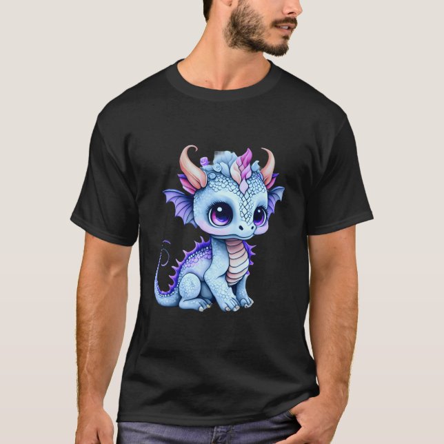 Camiseta Foto Adorable de Baby Dragon (Anverso)