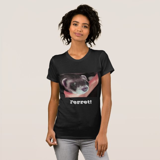 Camiseta Foto Adorable Sable Ferret (Anverso completo)