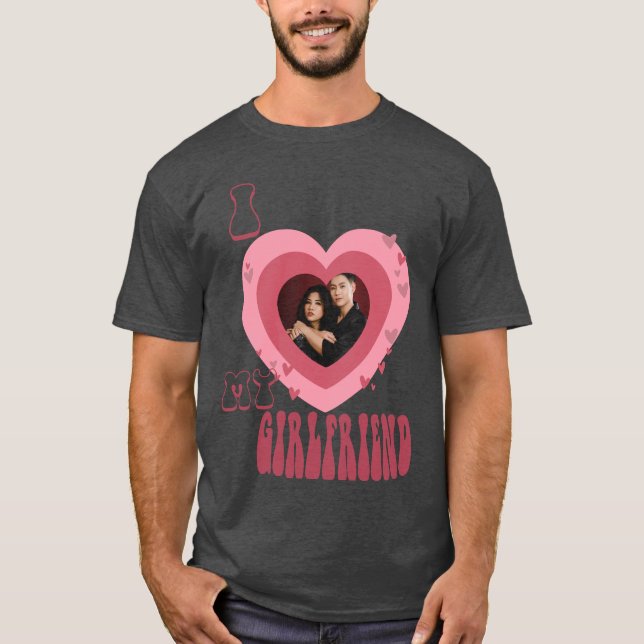 Camiseta Foto Amo a mi novia T-Shirt (Anverso)