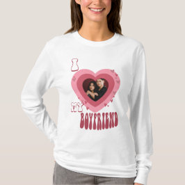 Camiseta Foto Amo mi novio T-Shirt