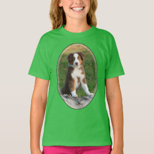 Camiseta Foto australiana linda del perrito del perro de