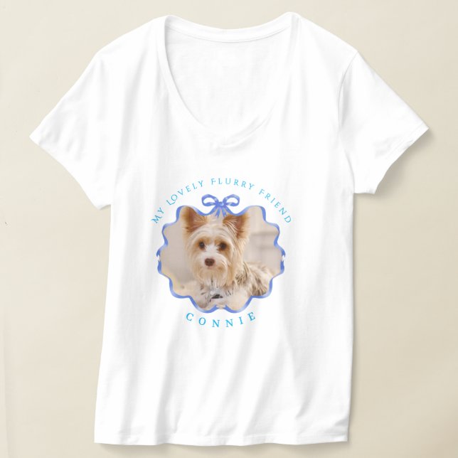 Camiseta Foto azul del Mascota de cinta de vaca (Distribución )