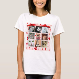 Camiseta Foto Collage De personalizable Para Gatos