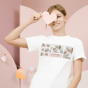 Camiseta Foto Collage moderna de la mejor mamá jamás regalo