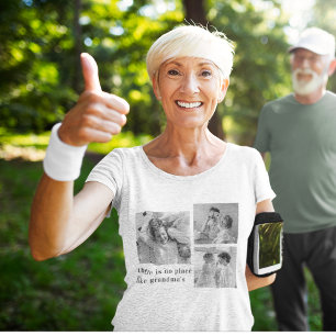 Camiseta Foto Collage Pastel Mejor Regalo De Abuela Rosa